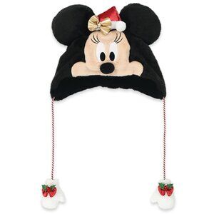 Tokyo Disneyland DisneySea Minnie Mouse Christmas Fuzzy Hat 2025